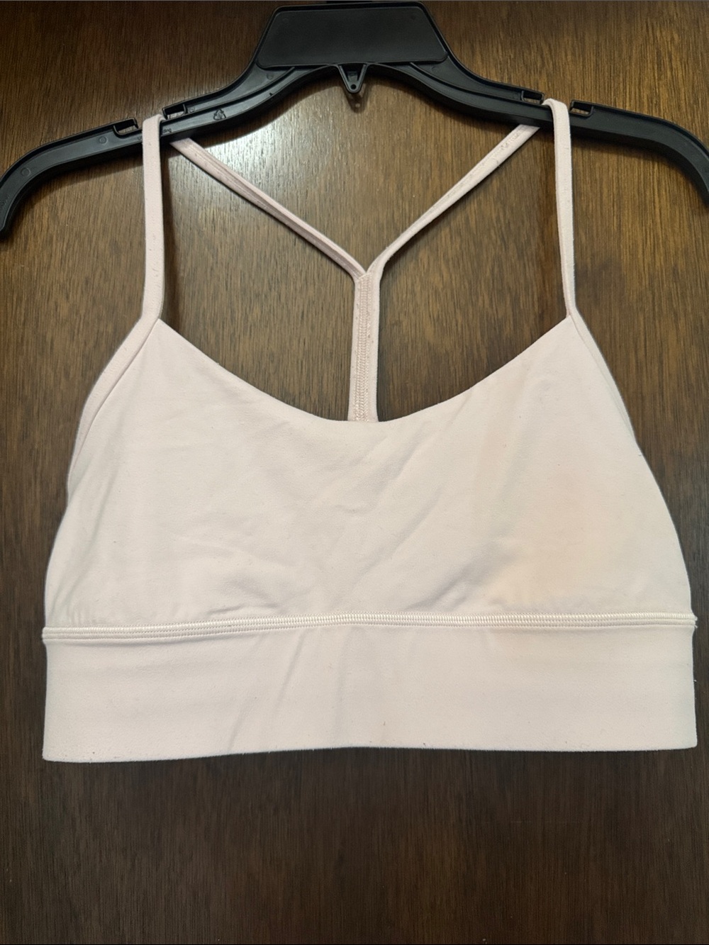Lululemon Light Pink Seamless T-Back Bralette